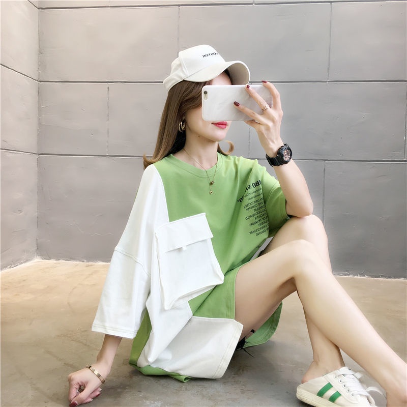 Áo from rộng áo thun cộc tay nữ hàng thiết kế mới chất cotton 100% | BigBuy360 - bigbuy360.vn