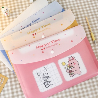 Cute Túi hồ sơ A4 - 1 chiếc,Túi Đựng Hồ Sơ Cỡ A4 Bằng Nhựa Trong Suốt Tiện Dụng