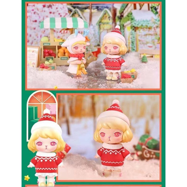 Mô Hình Nhân Vật Popmart BUNNY2021 Trang Trí Giáng Sinh