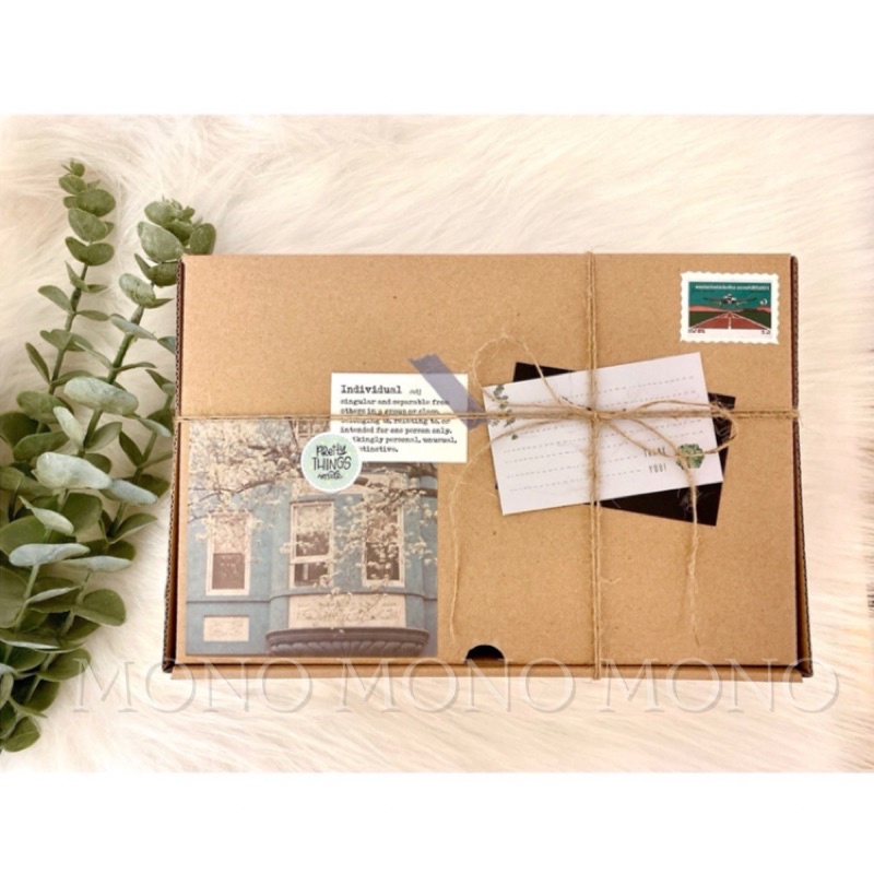 HỘP QUÀ ⚡️Gói quà Kraft trang trí phong cách Vintage đầy đủ phụ kiện đi kèm