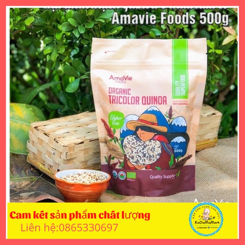 Hạt diêm mạch hữu cơ Amavie tách lẻ từ 100g