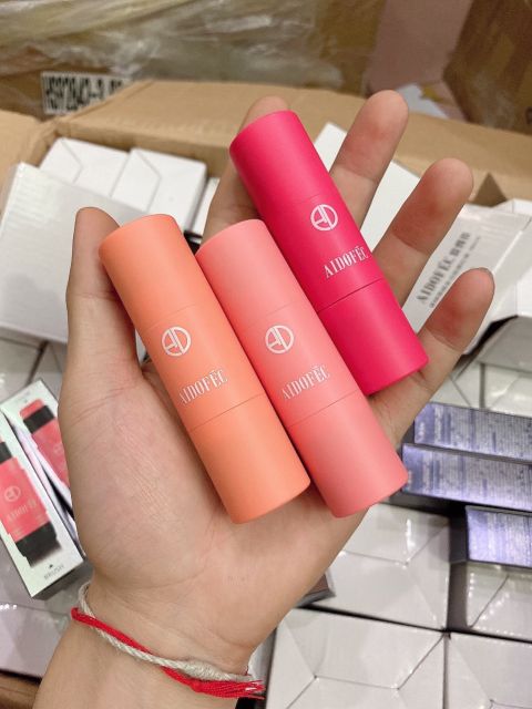01 cây son má hồng 2in1 kèm cọ