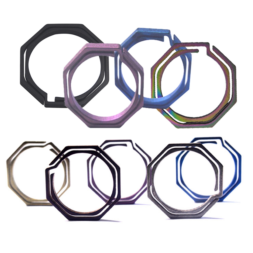 MUVAKO Móc khóa bát giác chất liệu Titanium siêu bền