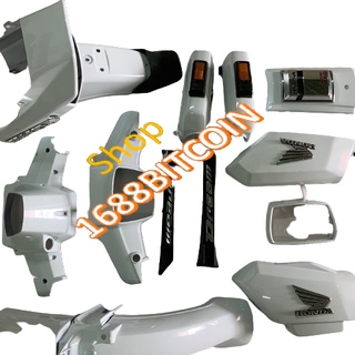 Full bộ vỏ nhựa xe dream 2 TẶNG TEM NỔI -dàn áo xe dream ll MÀU TRẮNG  -dream cao -dream trung quốc-mủ trắng ABS loại 1