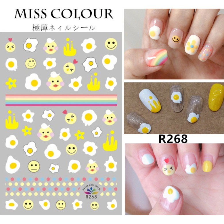 Sticker & Decal dán móng tay sticker nhiều hình nghộ nghĩnhi