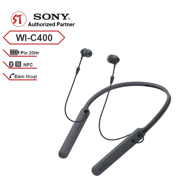 Tai nghe không dây Sony WI-C400 Bluetooth NFC