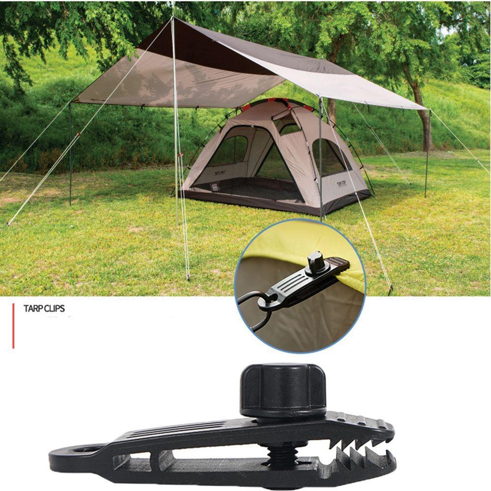 Set 1 / 4 Kẹp Lều Trại Bằng Nhựa Có Thể Xoay Tiện Dụng Giá Đỡ