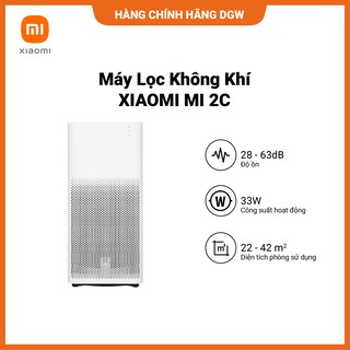 Hàng chính hãng Digiworld | Máy Lọc Không Khí XIAOMI MI 2C 33W| 28 dB 63 dB