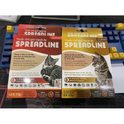 Nhỏ Gáy Spreadline Cho Mèo 1 Tuýp