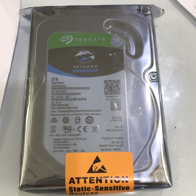 [Mã ELMS4 giảm 7% đơn 500K] Ổ cứng HDD cho máy bàn 2T Skyhawk sata bảo hành 24 tháng