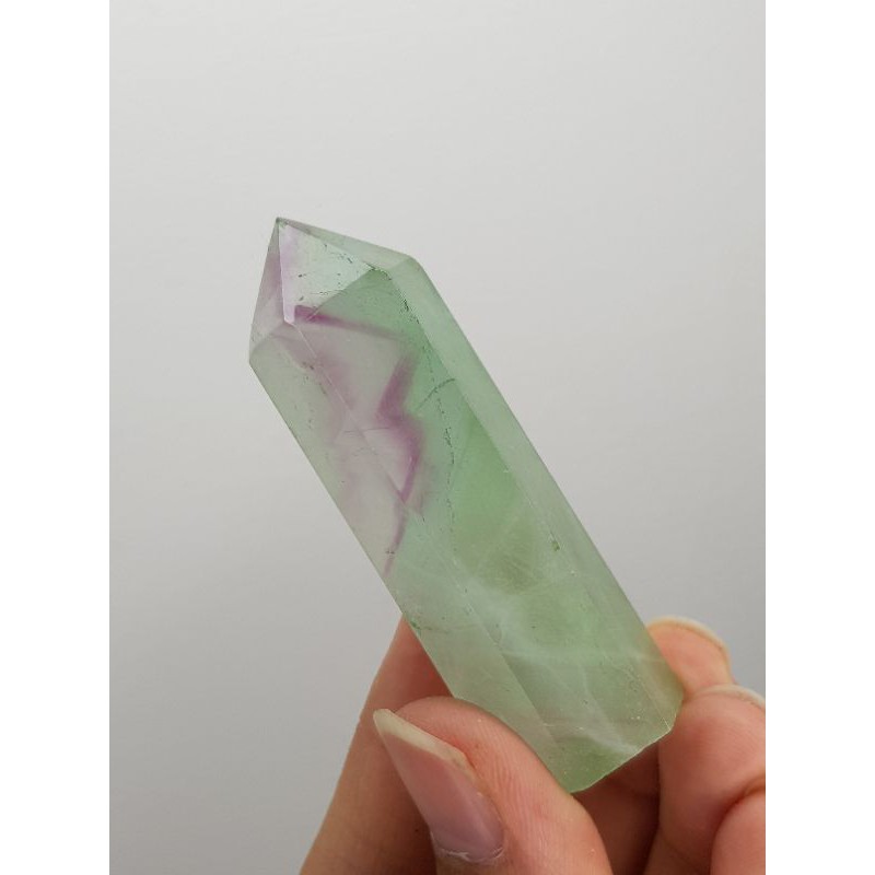 Trụ đá thanh tẩy Fluorite đa sắc nhiều màu hàng chất đẹp, dùng trong Tarot, reiki, thiền định, phong thủy