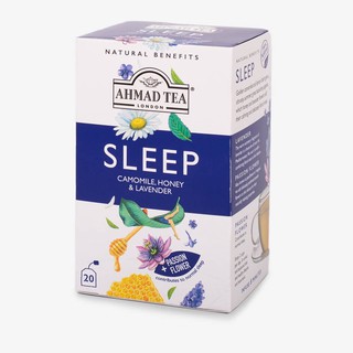 Trà thảo mộc Ahmad Natural Benefit - SLEEP Infusion (Giấc ngủ ngon) (túi lọc có bao thiếc - 20 túi/hộp)