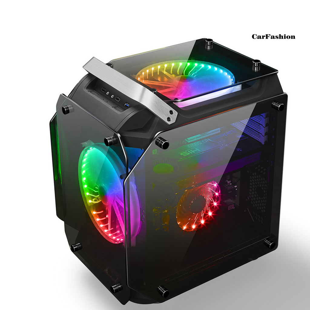 CDNP_COOLMOON CR200 RGB Fan Mute Large Air Volume 20cm Fluid Bearing Luminous Cooling Fan for PC Case