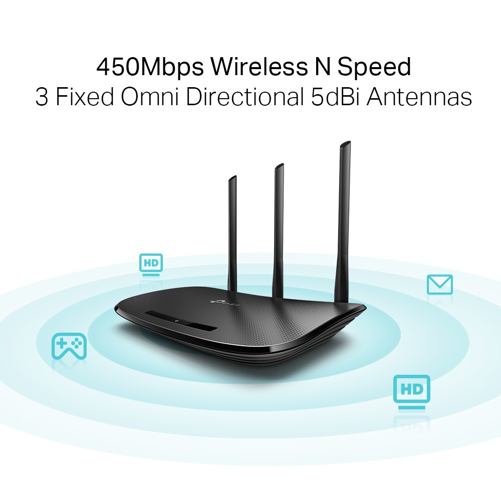 Bộ phát wifi 3 râu Tplink 940N, Router Wi-Fi Chuẩn N Tốc Độ 450Mbps, hàng chính hãng, bảo hành 24 tháng