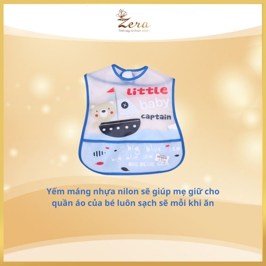 Yếm Ăn Dặm Chống Thấm Cho Bé Zera