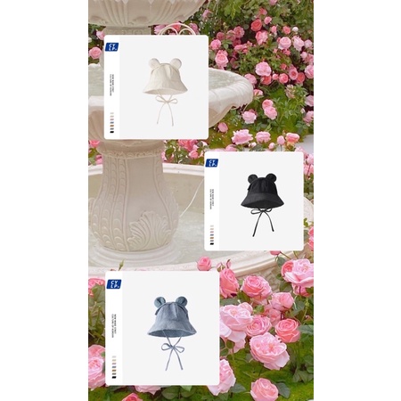 Nón Bucket tai gấu mang hai kiểu.