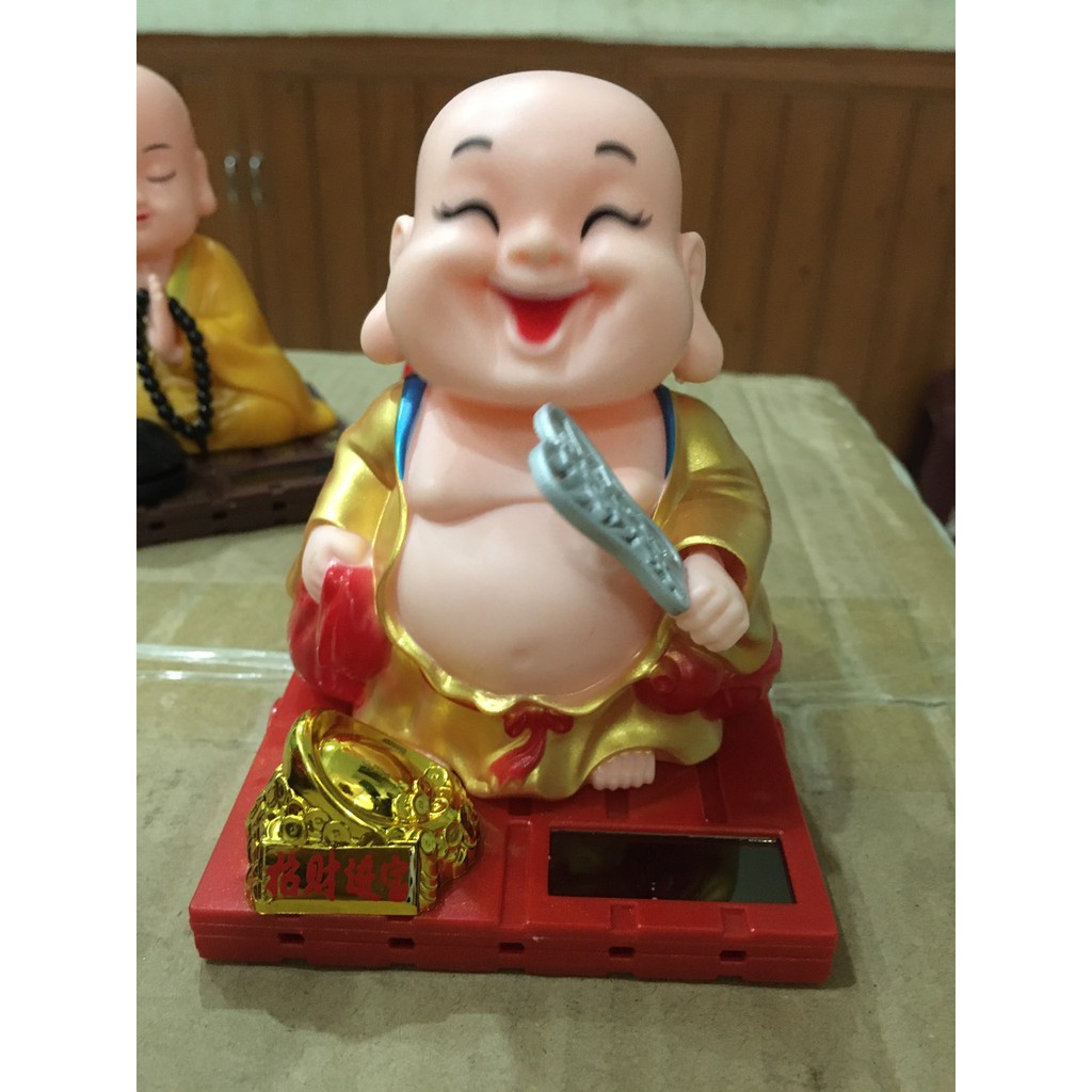 Tượng Di Lạc Lắc Đầu Dành Cho Trang Trí Sử Dụng Năng Lượng Mặt Trời