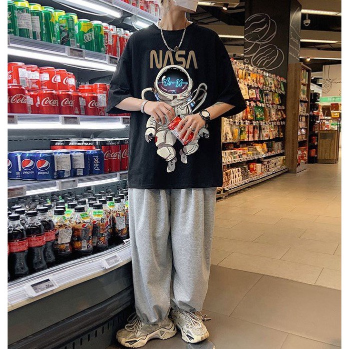 Áo Thun Tay Lỡ Form Rộng NASA Siêu Hot🍁 Unisex nam nữ đều mặc được | BigBuy360 - bigbuy360.vn