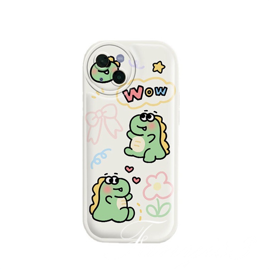 Ốp Điện Thoại TPU Mềm Họa Tiết Khủng Long Hoạt Hình Cho iPhone 14 13 12 11 Pro Max X XR Xs Max 8 7 6 6s Plus SE 2020