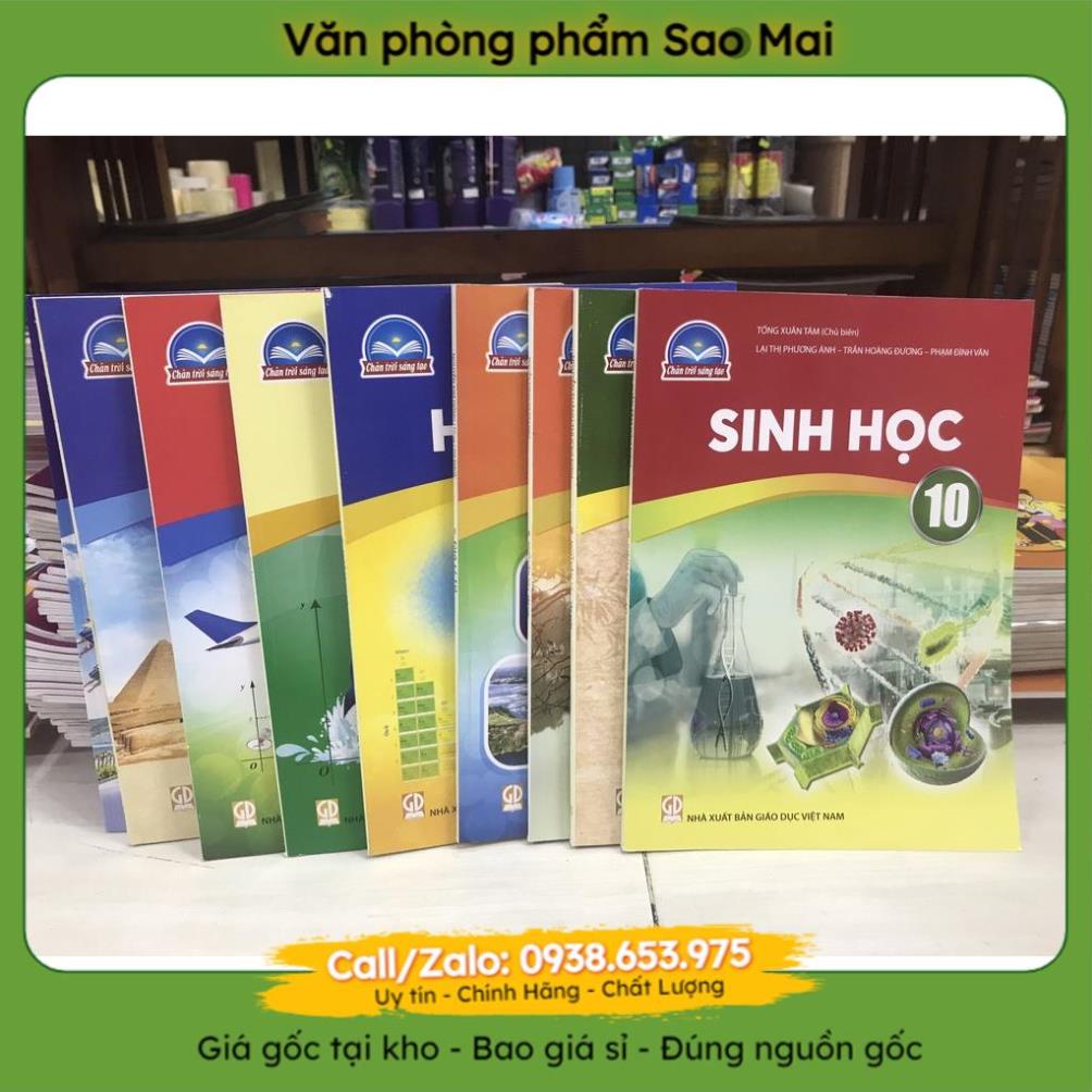 combo bìa bao toán , ngữ văn lớp 10 chân trời sáng tạo(new) (Văn phòng phẩm Sao Mai)