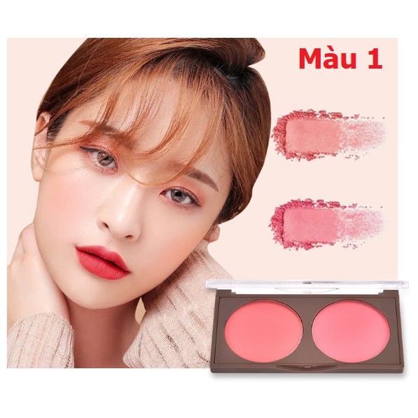 Phấn Má 2 Ô Ngọc Trai Lideal Double Blush