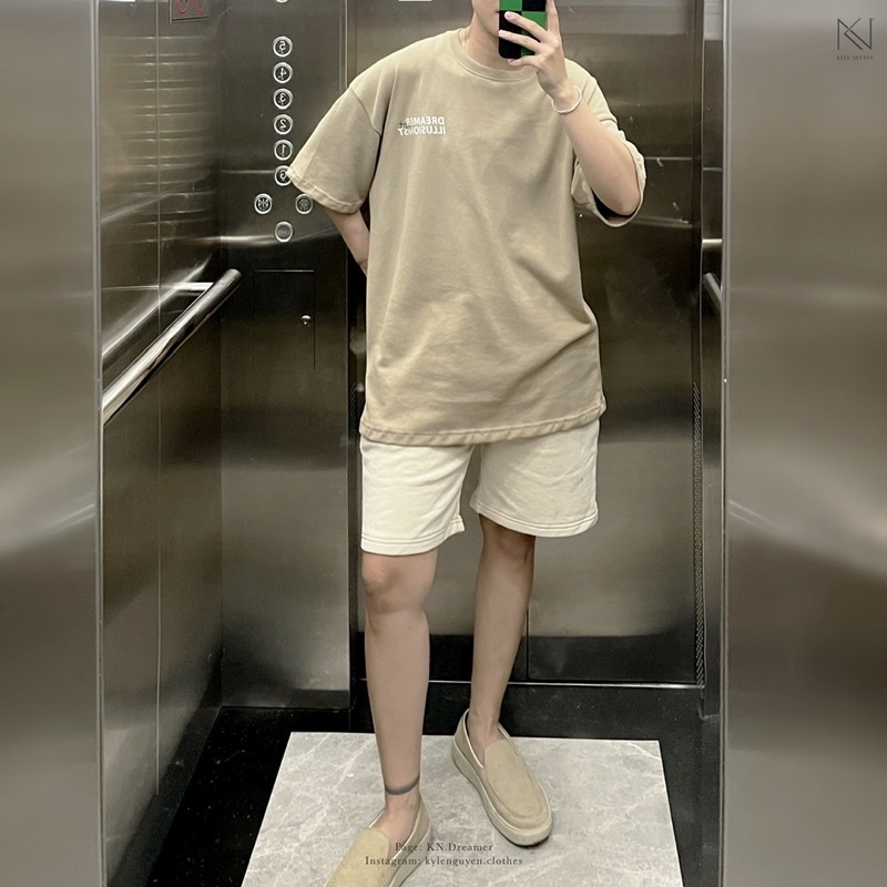 ÁO THUN COTTON_NÂU