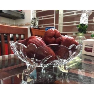 Bát thủy tinh 3 chân trong suốt