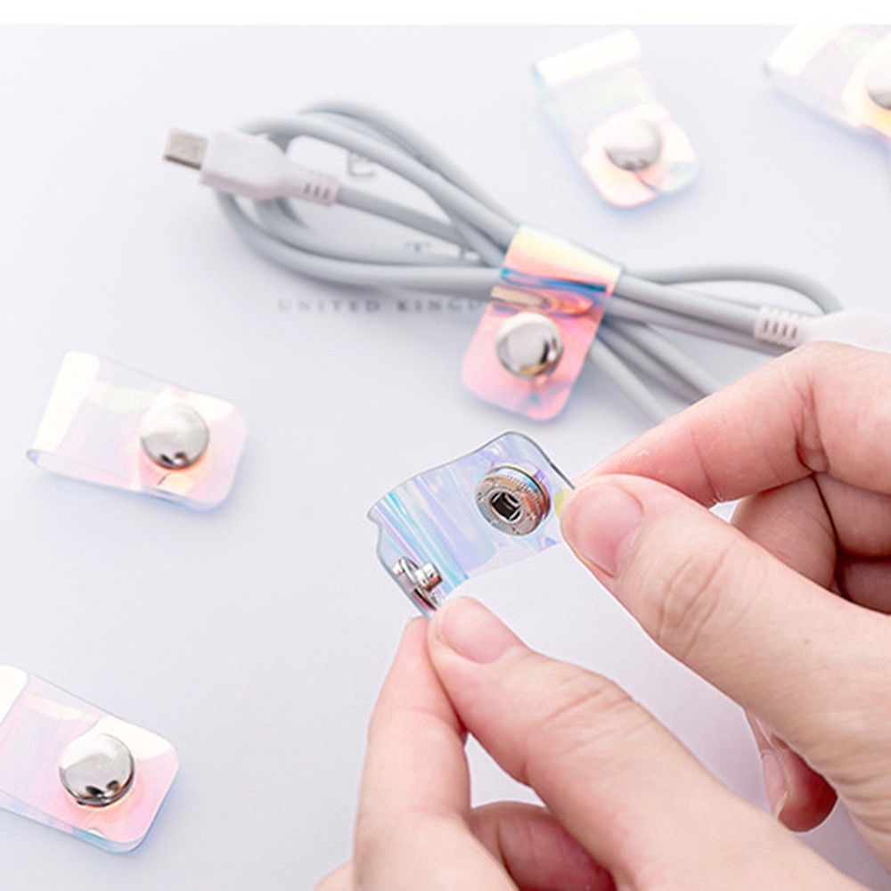 3pcs Earphone ABS Portable Storage Organizer Cable Winder