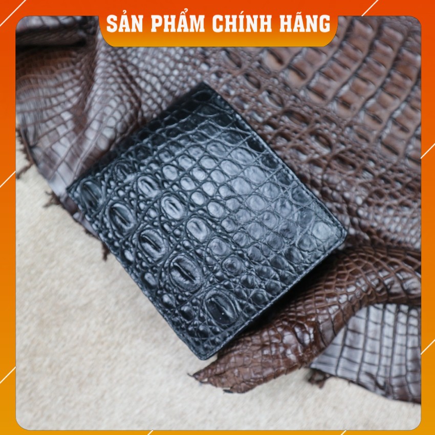 Ví Da Cá Sấu Thật Vân Bụng CW03-01B || Thương Hiệu Thời Trang Da Cá Sấu Konavis FADODA