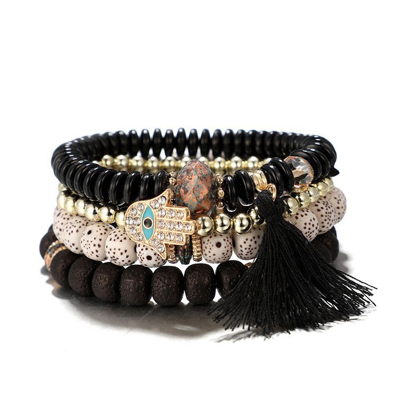 Vòng tay nhiều sợi phong cách vintage cho nữ