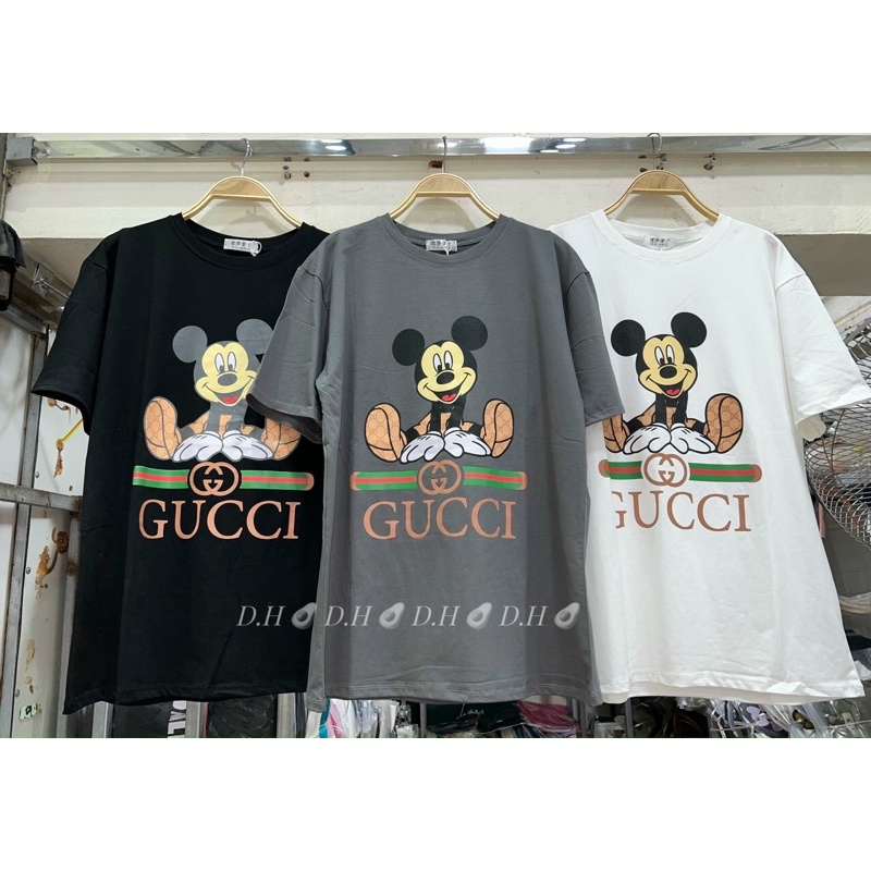 Áo phông chuột micky Form rộng 40kg_70kg Chất cotton mát