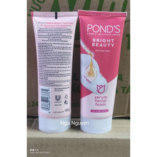 Giá sỉ -Sữa rửa mặt Ponds 100g sáng mịn date 2025