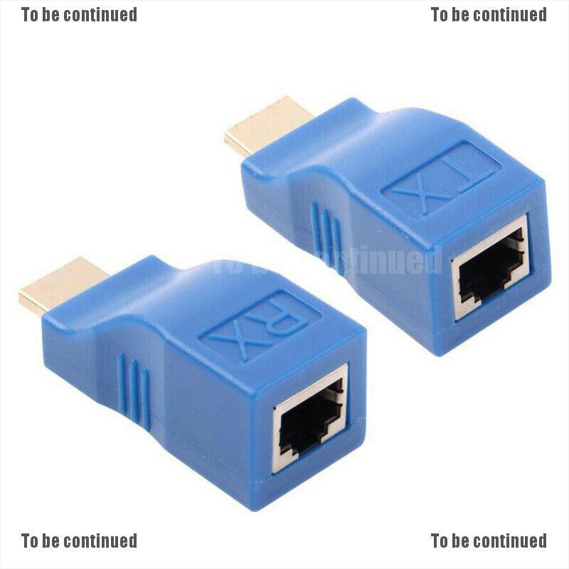 < Enjoy2 > 2pcs 1080p Hdmi Extender Sang Rj45 Over Cat 5e / 6 Network Lan Ethernet Hdtv Adapter