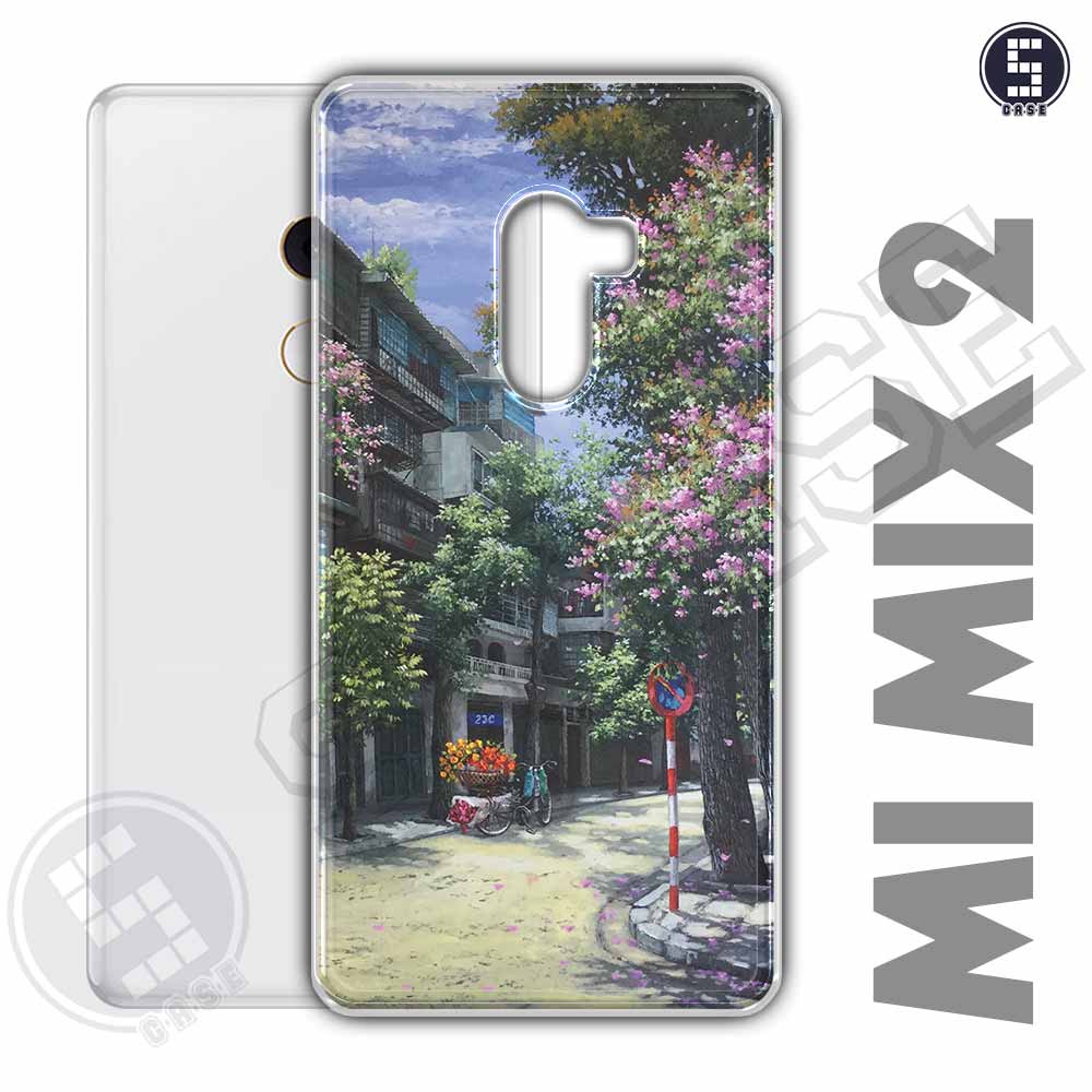Ốp điện thoại Xiaomi Mi Mix 2 Dẻo Chống Shock Nhiều Mẫu Tuyển Tập 11 Phố Cổ Sơn Dầu A2016-CL11