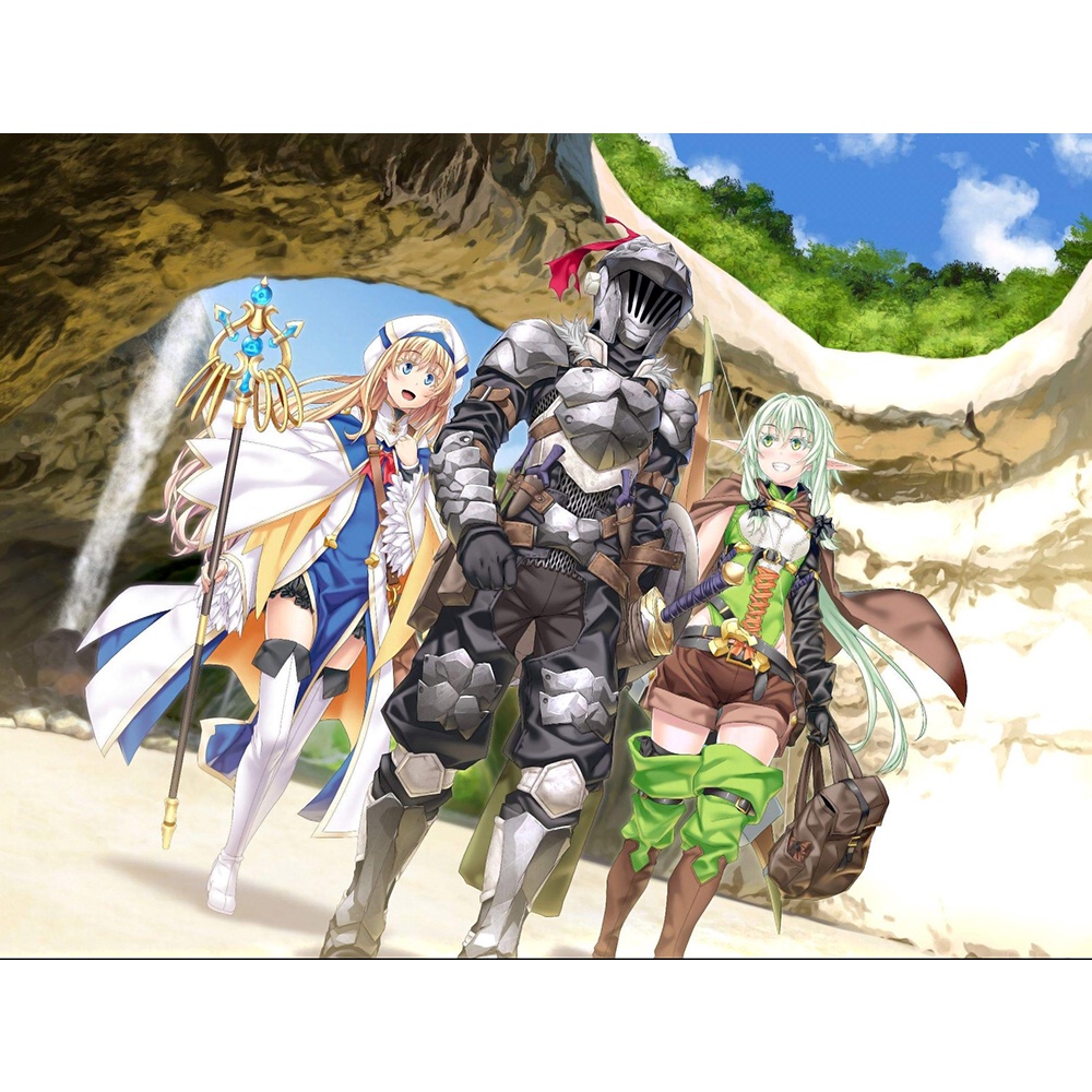 Poster A3 dán tường Anime, decal 30x42 trang trí có keo Goblin Slayer Wallpapers (1), nhận in theo yêu cầu