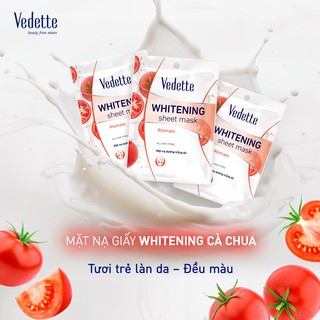 Mặt nạ giấy Vedette Cà chua 22ml