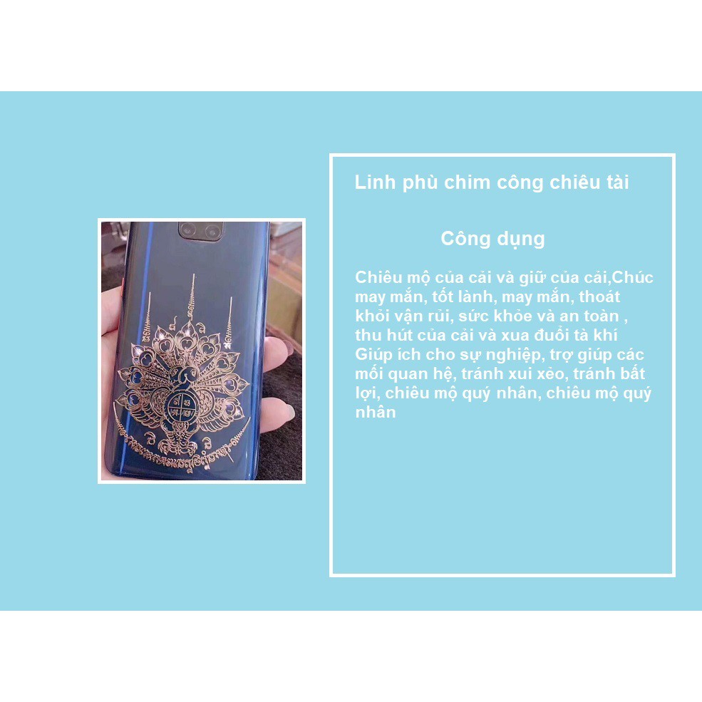 (miếng dán chiêu tài) miếng dán chim công chiều tài lộc thái lan-miếng dán điện thoại | BigBuy360 - bigbuy360.vn