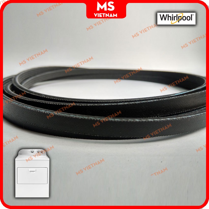 Dây curoa Whirlpool DÙNG CHUNG cho model 3LWED4705, 3LWED4815 - MS Vietnam