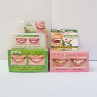 Kem tẩy trắng răng Green Herb Thái Lan 25g tặng hũ nhỏ 10g