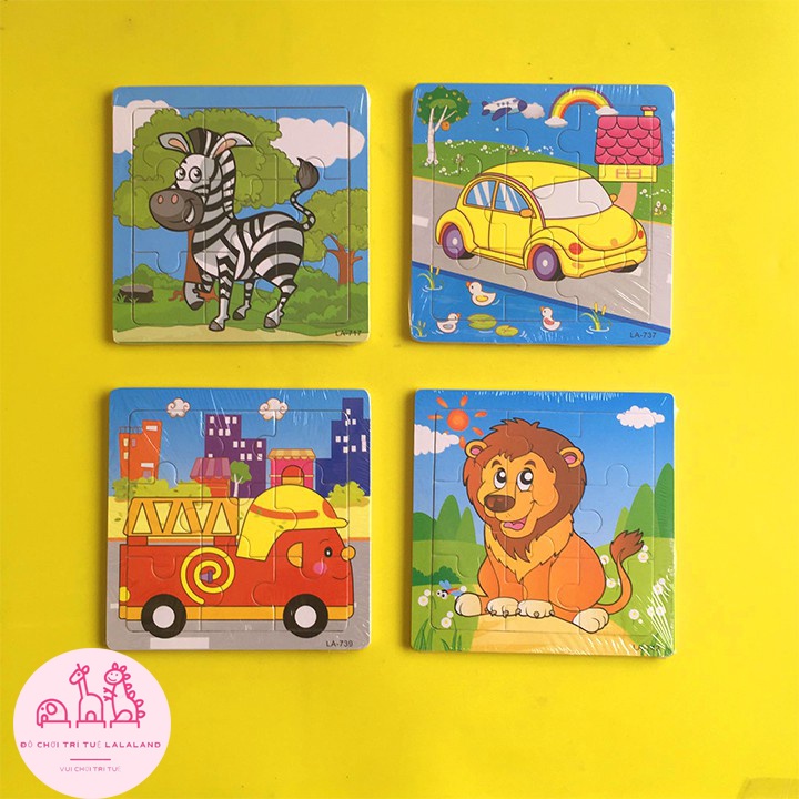 Đồ Chơi Gỗ Tranh Ghép Hình Thông Minh 2D