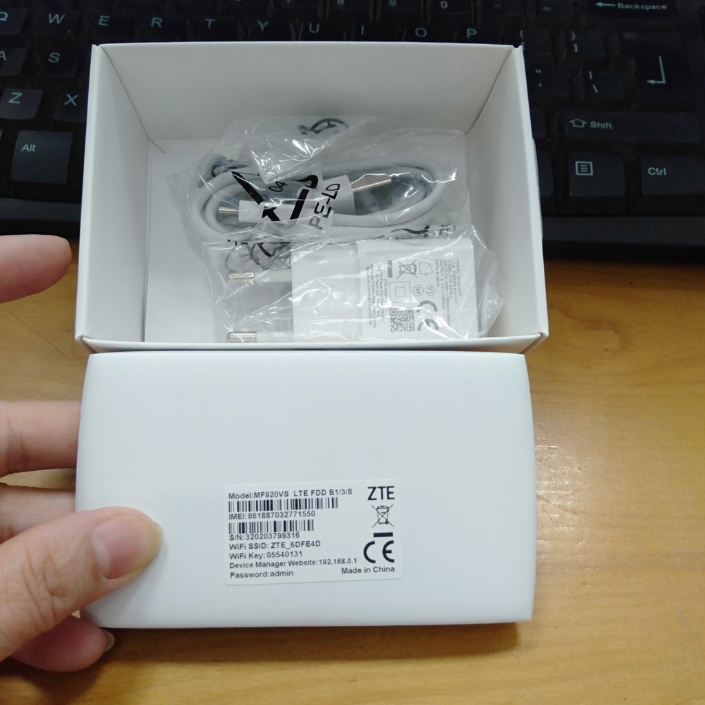 Bộ phát Wifi 3G/4G ZTE MF920VS. Tốc độ 150Mbps. Hàng nhập khẩu MF920 phiên bản nâng cấp của MF920V