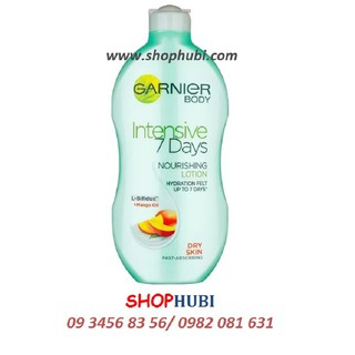 Dưỡng thể Garnier body intensiv 7 tage Mango Đức 400ml