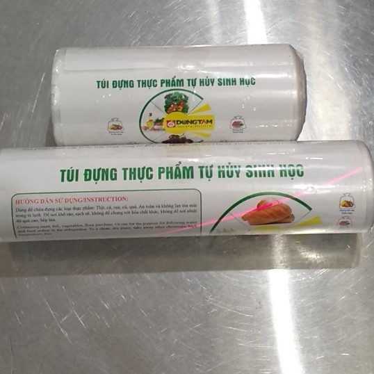 Túi đựng thực phẩm tự hủy sinh học Đồng Tâm cuộn 500g