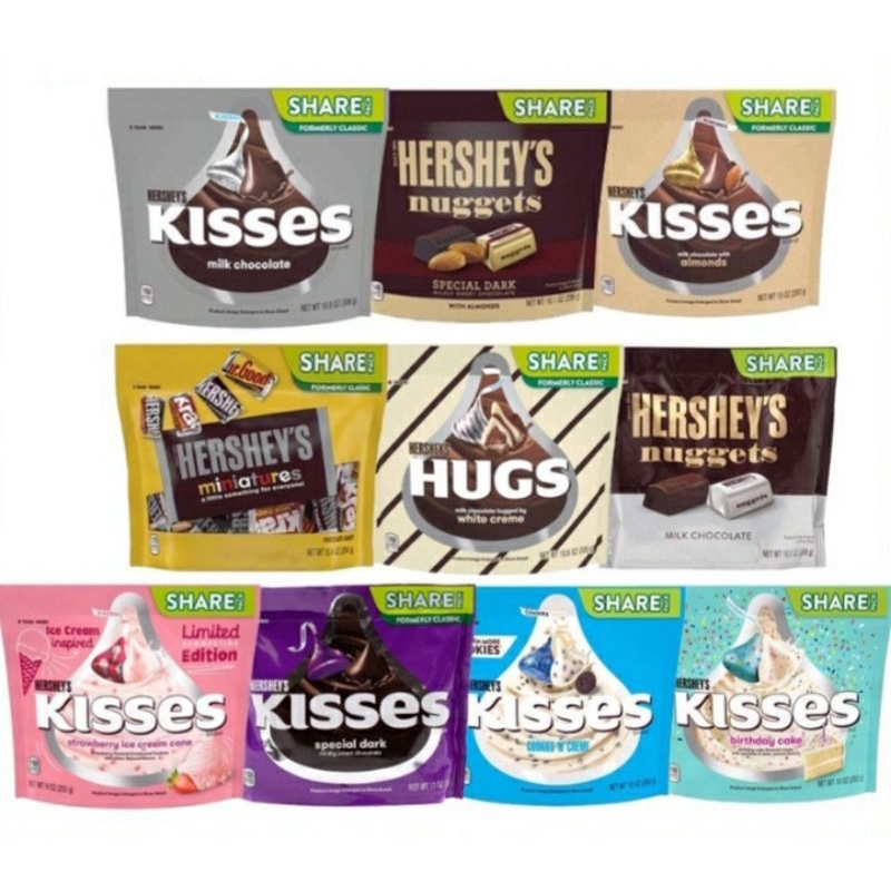 Kẹo Socola Hershey's Kisses & Hershey's Nuggets nhiều vị siêu ngon của Mỹ