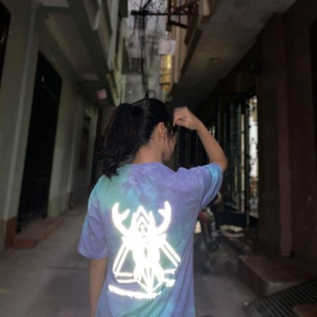 (ẢNH THẬT) áo tie dye phản quang hươu mặt sau form oversize unisex | BigBuy360 - bigbuy360.vn