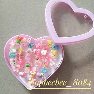 sỉ 1 hộp nhẫn nhựa hình ngộ nghĩnh cho bé