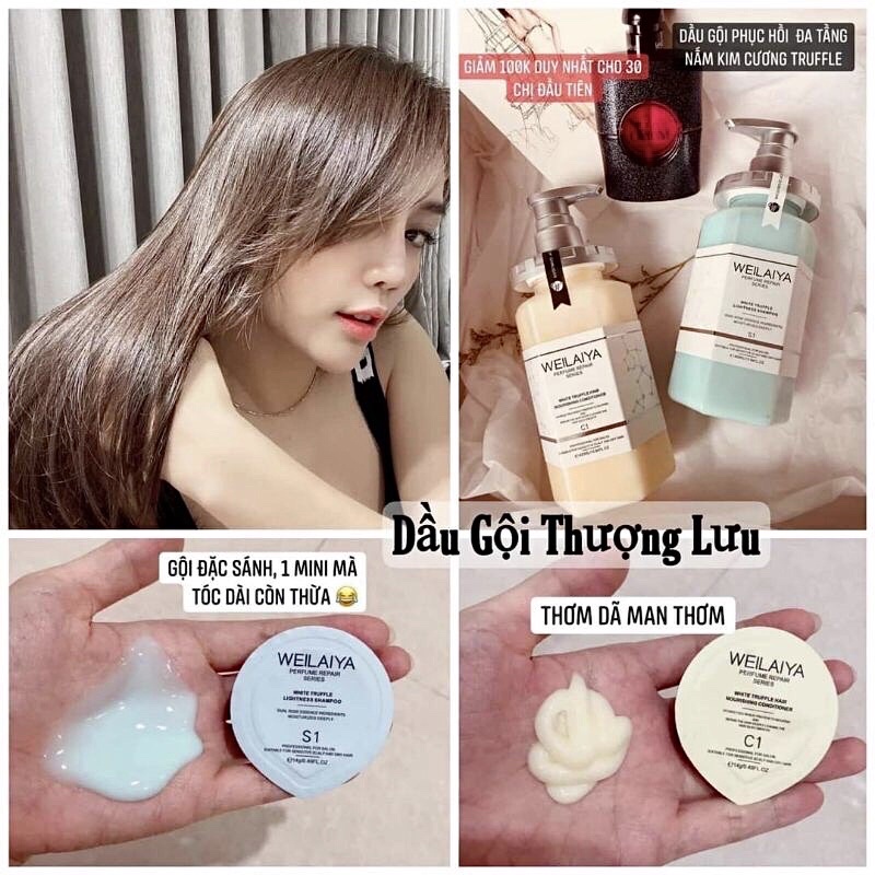 Dầu gội phục hồi cao cấp Weilaiya dạng gói 14g