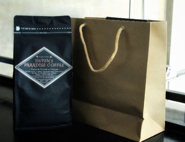 Cà phê nguyên chất rang xay 100% Robusta hạt chín đỏ Duyen's Paradise coffee 500g | BigBuy360 - bigbuy360.vn