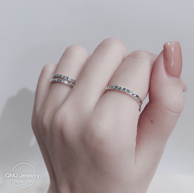 Nhẫn trơn bạc QMJ Lấp lánh bạc Ý 925 cao cấp, thiết kế đơn giản, công nghệ phay móc Ý, nhẫn nữ thời trang đẹp