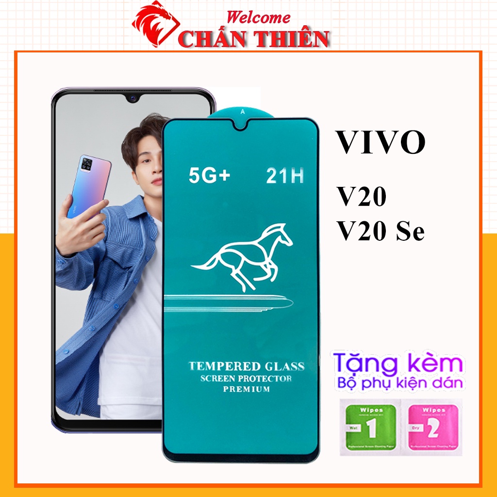 Kính cường lực vivo v20 v20 se full màn OG xanh cao cấp tặng kèm khăn lau màn hình [OG]